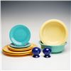 Image 1 : 10pc Homer Laughlin Fiesta Glazed Ceramic Tableware Collection