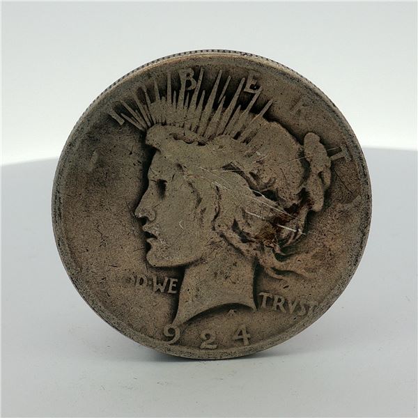 US 1924 Peace Silver Dollar