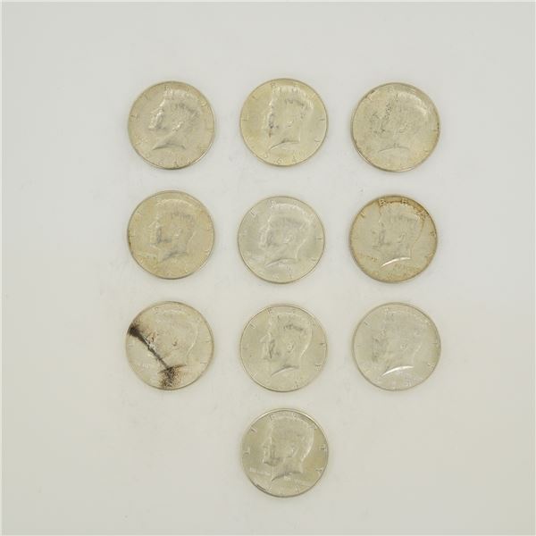 A Collection of US 1964 Kennedy Half Dollars $5.00 Face Value