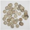 Image 1 : 50pc Pre-1945 U.S. 90% Silver Mercury Dimes