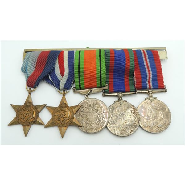 #3 WW2 Canadian Medal Group of 5 Silver CVSM