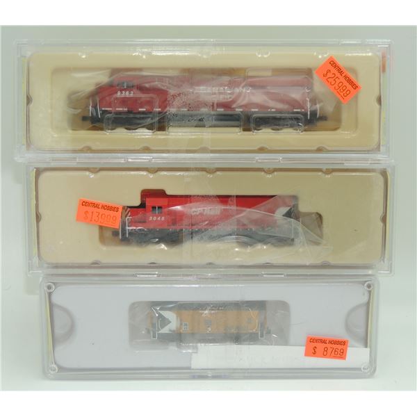 #14 American Z Line Locomotive Train NOS Lot of 3