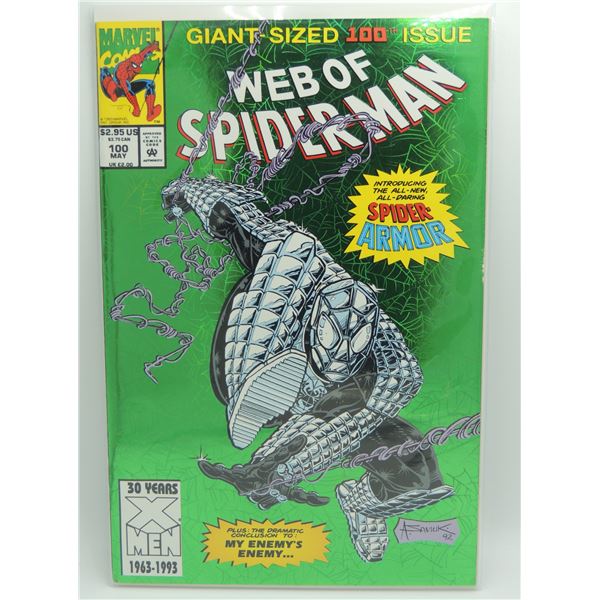 #30 Marvel Comics Web of Spiderman #100 May 1993