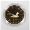 Image 2 : #45 1987 Proof Edition Canadian Dollar Loonie w/