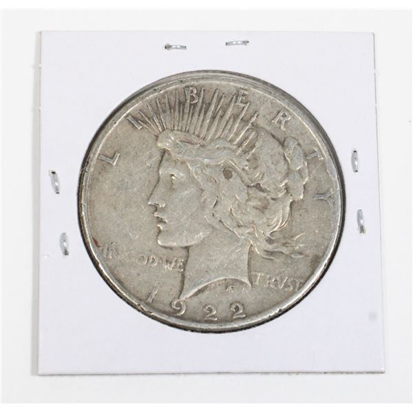 #50 1922 Peace Dollar Silver Coin United States