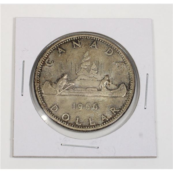 #58 1964 Canadian $1 Dollar Silver Voyageur Coin