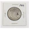 Image 1 : #75 1957 Fifty Cents Canada Silver Coin