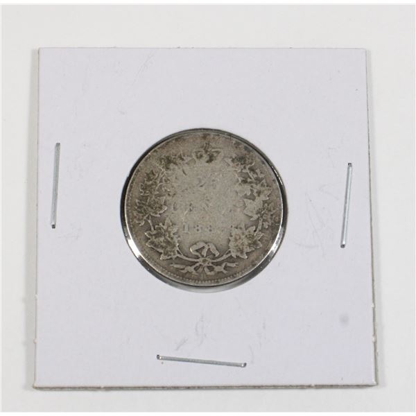 #82 1883 Canada 25 Cents Quarter Silver Coin