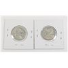 Image 1 : #93 1948 1949 Canada 25 Cents Quarter Silver Coins
