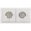 Image 2 : #93 1948 1949 Canada 25 Cents Quarter Silver Coins