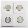 Image 2 : #101 1967 25 Cents Canada Silver Coin Lot 4 Bobcat
