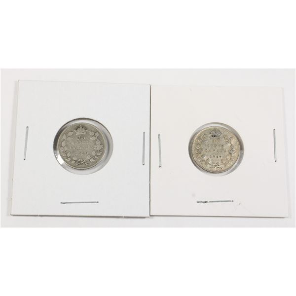 #107 1929 10 Cents Canada Canadian Silver Coins