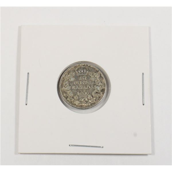 #110 1936 10 Cents Canada Canadian Silver Coins