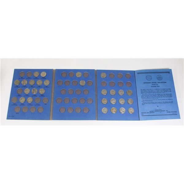 #134 Whitman 9039 Jefferson Nickel Lot of 27