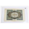 Image 2 : #148 1920 Germany 100 Reichsmarks Banknote