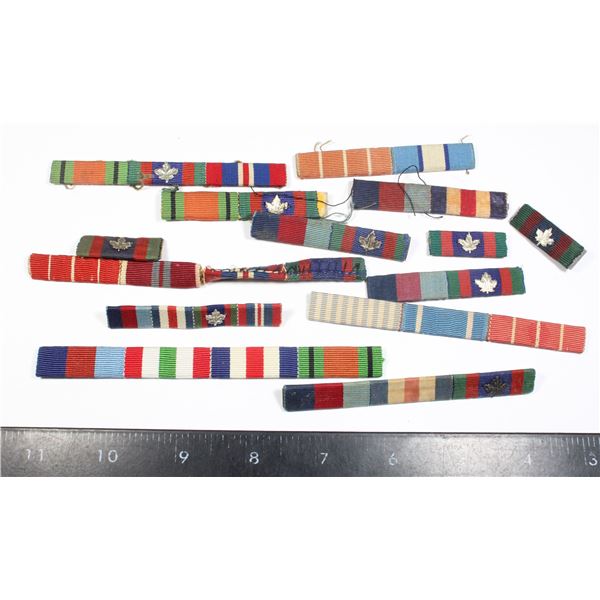 #193 WW2 + Cold War Canadian Medal Ribbon Bars