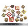 Image 1 : #195 WW2 + Assorted Canadian Pips Metal / Cloth