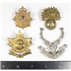 Image 1 : #197 WW2 Canadian Cap Badge Lot of 4 Highlanders
