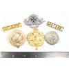 Image 1 : #206 Lot of Canadian Cap badges Shoulder Titles