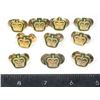 Image 1 : #209 Lot of 10 Canadian Military Crown Insignia