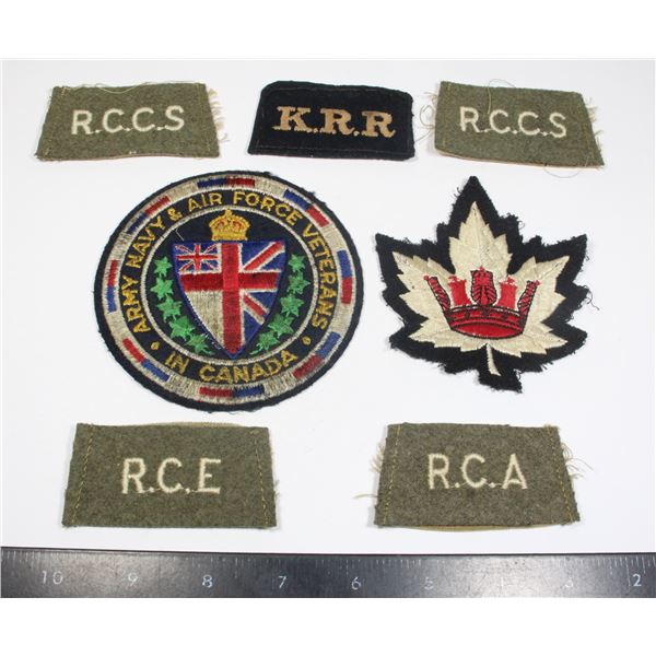 #216 Canadian Insignia Lot Shoulder Titles RCCS