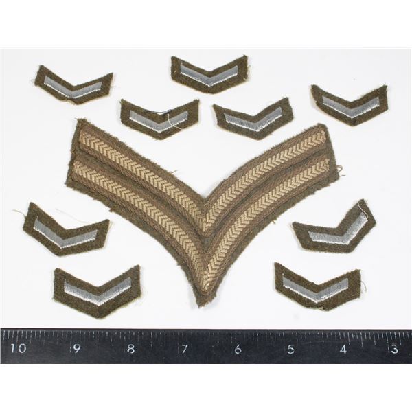 #221 WW2 Canadian Chevron Sleeve Insignia w/