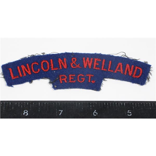 #222 Lincoln & Welland Regiment Shoulder Title