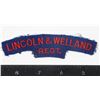 Image 1 : #222 Lincoln & Welland Regiment Shoulder Title