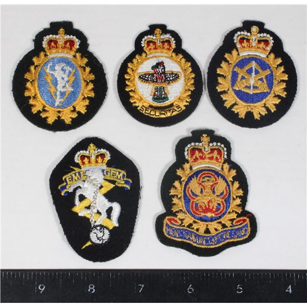 #227 Canadian Military Police Cloth Cap Badge Lot