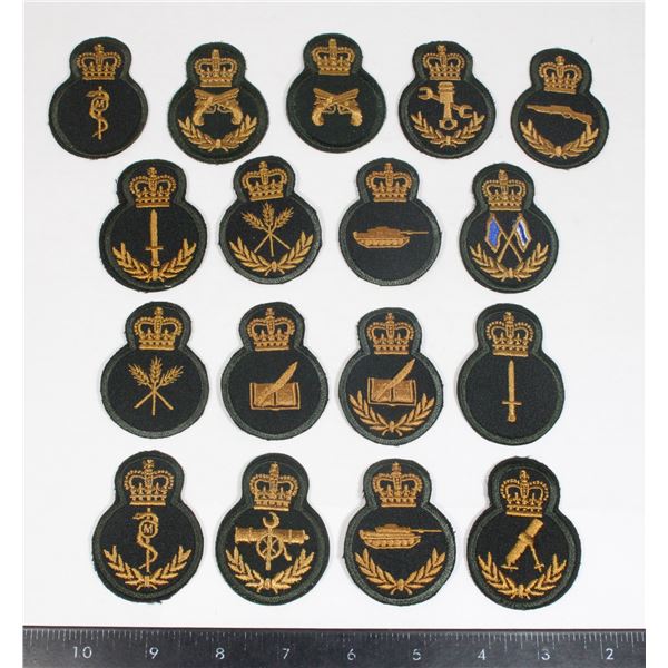 #232 17 Canadian Military Trade Insignia Green