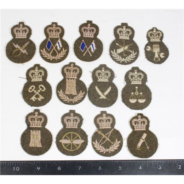 #238 13 Canadian Military Trade Insignia Green