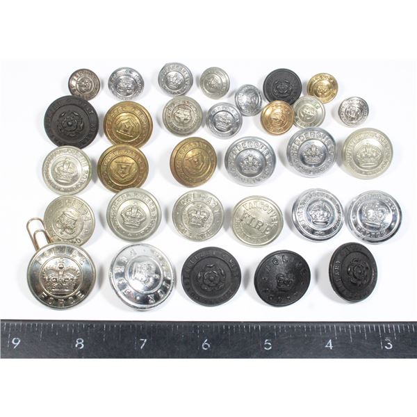 #246 31 WW2 + Assorted Era Police Buttons
