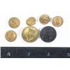 Image 1 : #248 7 Victorian Era / WW1 WW2 Navy Buttons