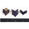 Image 1 : #255 1982 RCMP Set of 3 Metal Chevron Insignia