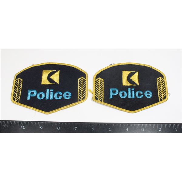 #260 Canadian Pacific Railway Police Patch Pair