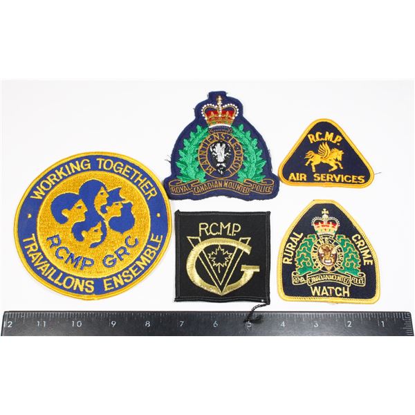 #266 Royal Canadian Mounted Police Patch Lot