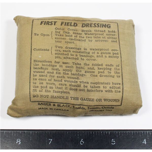 #278 WW2 Canadian First Field Dressing Dec 1942