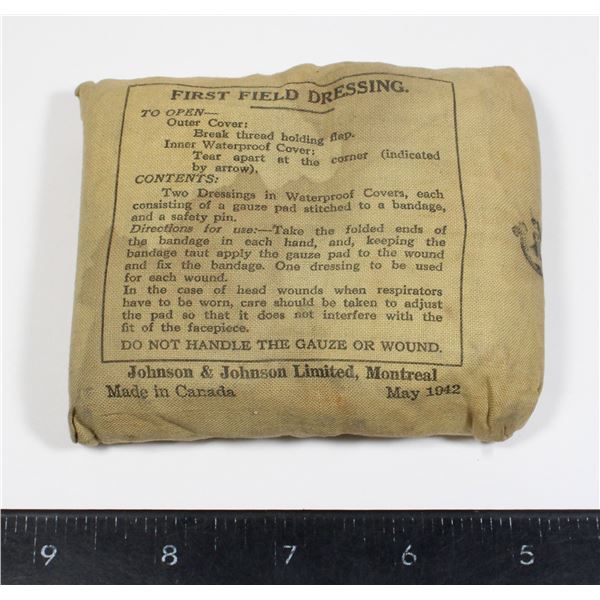 #279 WW2 Canadian First Field Dressing May 1942