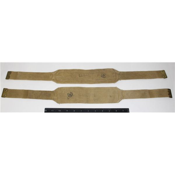 #280 WW2 Canadian Pair of Webgear Khaki Straps