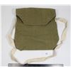 Image 1 : #282 WW2 1942 British Gas Mask Bag w/ Strap