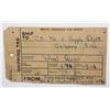 Image 2 : #294 RCAF Shipping Tag Claresholm Calgary Alberta