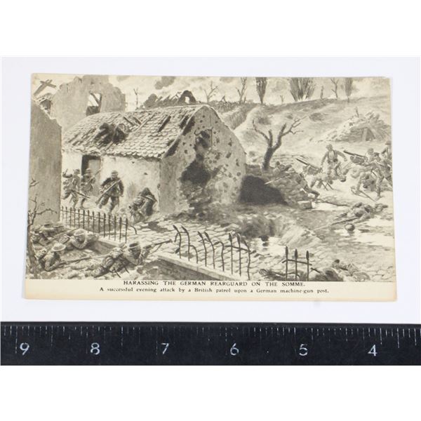 #303 WW1 British Postcard The Somme Scene