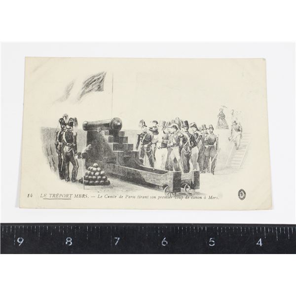 #305 French Military Cannon Postcard