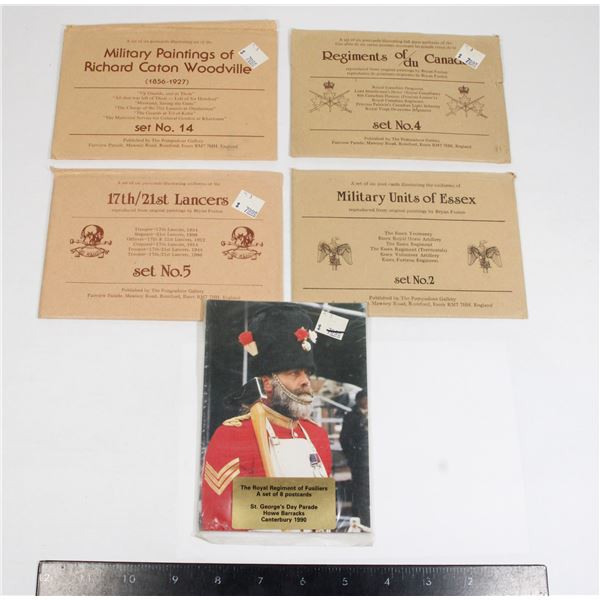 #308 4 Complete Modern Military Postcard Sets