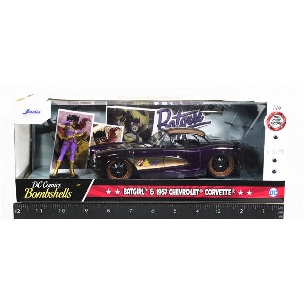 #319 1:24 Diecast Batman Batgirl 1957 Chevrolet