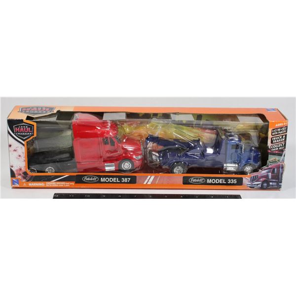#324 Newray Toys 2017 Peterbilt Model 387 + 335