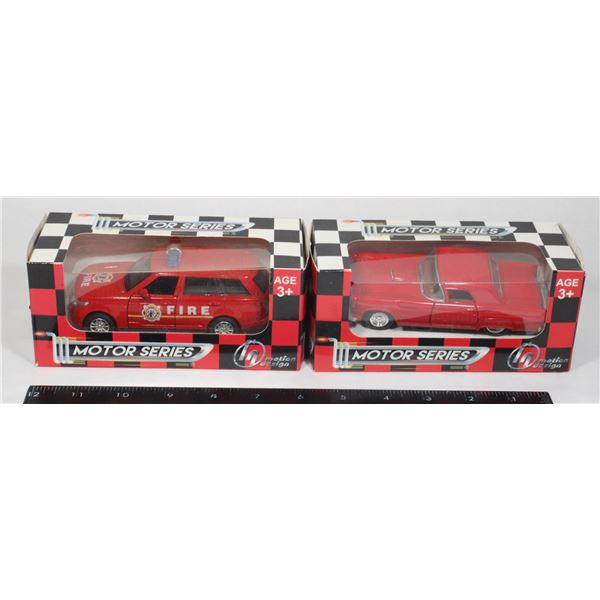 #378 Motor Design Lot of 2 Boxed Diecast Cars