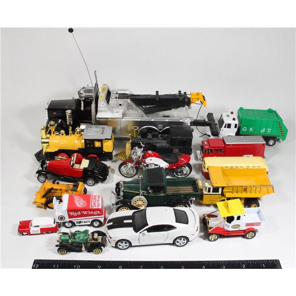#403 Large Lot Diecast + Assorted type Vehicles w/