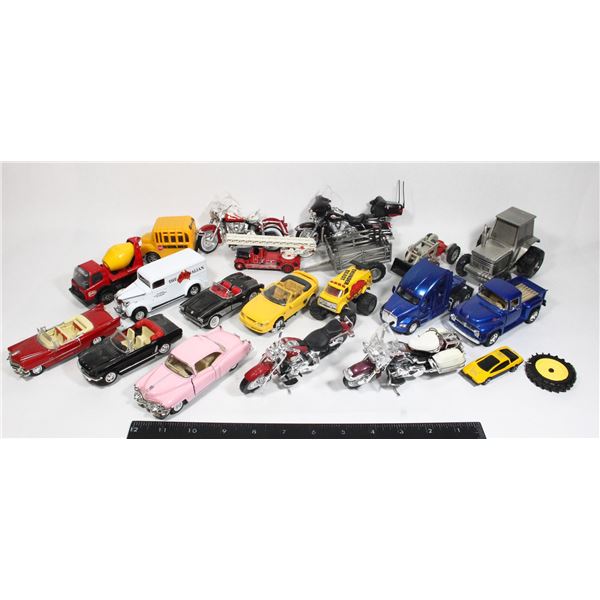 #443 Large Lot Assorted Toy Cars Trains Vehicles