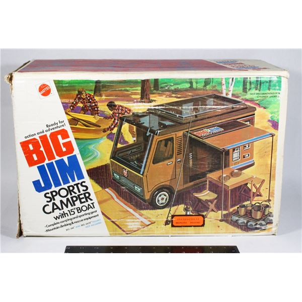 #488 Mattel Big Jim Sports Camper w/ Boat Boxed